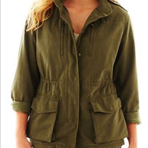 Coats | Jcp Green Cargo Jacket | Poshmark